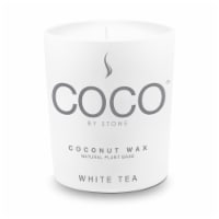 COCO® by Stone Coconut Wax Jar Candle White Tea Perspective: Main