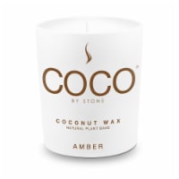 COCO by Stone Amber Coconut Wax Candle - White Perspective: Main