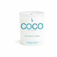 COCO by Stone Stone Fruit Coconut Wax Premium Jar Candle - White Perspective: Main
