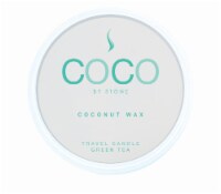 COCO by Stone Green Tea Coconut Wax Candle Travel Tin Perspective: Main