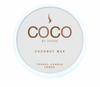COCO by Stone Amber Coconut Wax Candle Travel Tin - White Perspective: Main