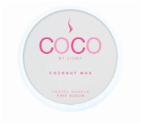 COCO by Stone Pink Sugar Coconut Wax Candle Travel Tin - Pink