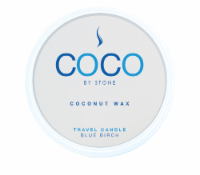 COCO by Stone Blue Birch Coconut Wax Candle Travel Tin - White Perspective: Main