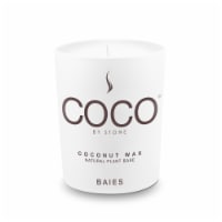 Stone Candles Coconut Candle Baies Perspective: Main