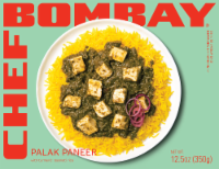 Chef Bombay Palak Paneer with Turmeric Rice Frozen Meal Perspective: Main
