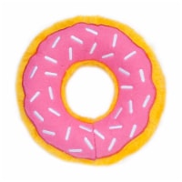 ZippyPaws Medium Strawberry Donutz Dog Toy Perspective: Main