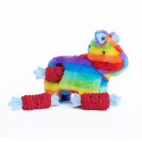 ZippyPaws - Zippy Burrow, Interactive Squeaky Hide and Seek Plush Dog Toy, Pinata