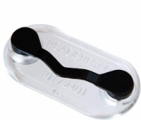 Readerest Black Magnetic Eyeglass Holder, Name tag, Magnet Badge Holder