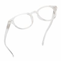 Readerest Clear Round Blue Light Blocking Reading Glasses (3.00 Magnification)