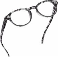 Readerest Round Clear/Black Reading Glasses (0.50 Magnification) Computer Glasses