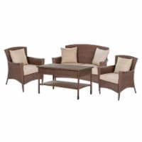 W Unlimited SW1305SET4 Outdoor Garden Galleon Collection Patio Furniture Set with Table - 4 P