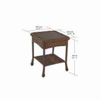 W Unlimited SW1529ET Outdoor Faux Sea Grass Garden Patio Furniture End Table