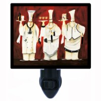 Kitchen Decorative Photo Night Light. Three Chefs. Free Extra Picture For Lights.