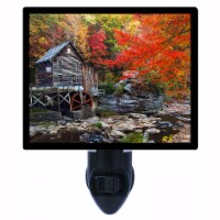 Fall Decorative Photo Night Light. Autumn Grist Mill. Free Extra Picture For Lights.