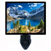 Landscape Decorative Photo Night Light. Mountain Lake. Free Extra Picture For Lights.