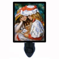 Renoir Decorative Photo Night Light. Two Girls Reading. Free Extra Picture For Lights.