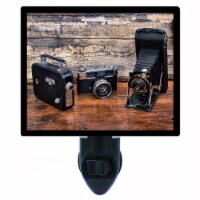 Decorative Photo Night Light. Vintage Cameras. Free Extra Picture For Lights.