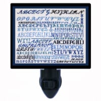 Needlepoint Decorative Photo Night Light. Blue Sampler. Free Extra Picture For Lights.