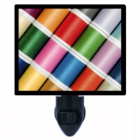 Quilting And Sewing Photo Night Light. Colorful Threads. Free Extra Picture For Lights.