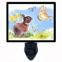 Decorative Night Light. Bunny And Butterfly. Butterflies. Free Extra Picture For Lights.