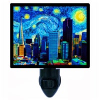 Van Gogh Photo Night Light. San Francisco Starry Night. Free Extra Picture For Lights.