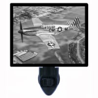 Airplane Decorative Photo Night Light. North American P-51. Free Extra Picture For Lights.
