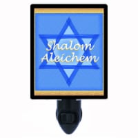 Jewish Decorative Photo Night Light. Shalom. Free Extra Picture For Lights.