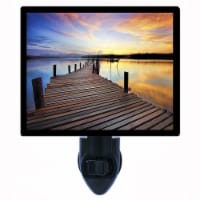 Lake Decorative Photo Night Light. Peaceful Dock. Free Extra Picture For Lights.