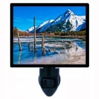 Landsape Photo Night Light. Alaska Wilderness. Mountains. Free Extra Picture For Lights.