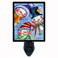 Snowman Photo Night Light. Wonderland Snow Portraits. Free Extra Picture For Lights.