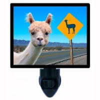 Llama Decorative Photo Night Light. Llama Crossing. Free Extra Picture For Lights.