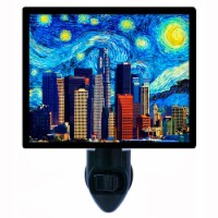 Van Gogh Decorative Photo Night Light. Free Switchable Insert. London Starry Night