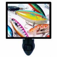 Fishing Decorative Photo Night Light. Lures. Free Extra Picture For Lights.