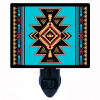 Decorative Photo Night Light. Native American Pattern. Free Extra Picture For Lights.