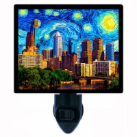 Van Gogh Photo Night Light. Philadelphia Starry Night. Free Extra Picture For Lights.
