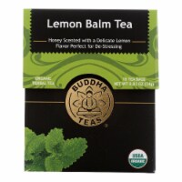 Buddha Teas - Tea Organic Lemon Balm - Case of 6 - 18 BAG
