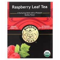 Buddha Teas - Organic Tea - Raspberry Leaf - Case of 6 - 18 Count