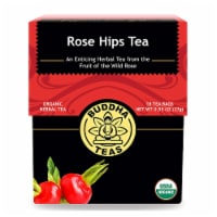 Rosehips Tea Organic Herbs, 18 Bleach Free Tea Bags