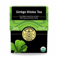 Buddha Teas - Organic Tea - Gingko Biloba - Case of 6 - 18 Count
