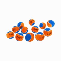 Midlee Squeaky Mini Tennis Ball for Dogs 1.5 - Pack of 12 (Orange/Blue)
