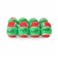 Midlee 1.5 Mini Squeaker Christmas Dog Tennis Balls - Red/Green Pack of 12 Perspective: Main