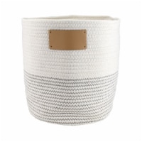 Rope Dog Toy Basket with Blank Label- Personalize It! (Large)