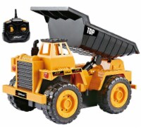Top Race 5 Channel TR-112S RC Dump Truck Toy - Yellow & Black