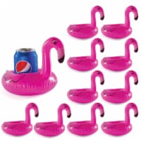 Top Race 24 Pink Inflatable Drink Floaties Set | Pool Drink Holder Floats for Adults