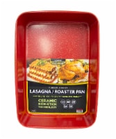CasaWare Ultimate Series Ceramic Non-Stick Lasagna/Roaster Pan - Red Perspective: Main