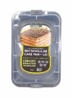 CasaWare Covered Cake Pan & Lid - Silver Perspective: Main