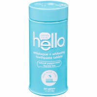 Hello Natural Peppermint Antiplaque + Whitening Toothpaste Tablets
