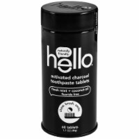 Hello Fresh Mint + Coconut Oil Activated Charcoal Toothpaste Tablets
