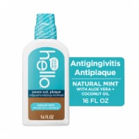 hello Peace Out Plaque Fluoride Free and Alcohol Free Mouthwash in Natural Mint Perspective: Main