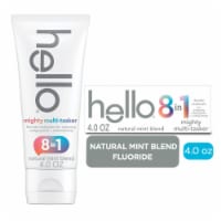 hello Mighty Multitasker Toothpaste 8 in 1 Formula with Fluoride Natural Mint Perspective: Main